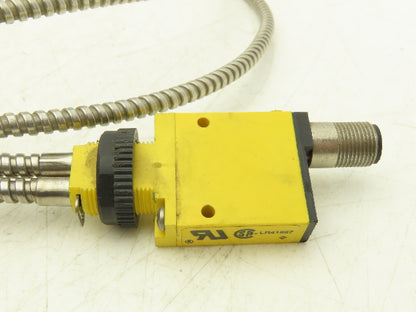 Banner SM312FQD Mini-Beam Fiber Optic Sensor with Cables 36" ITA23S  Lot of 2