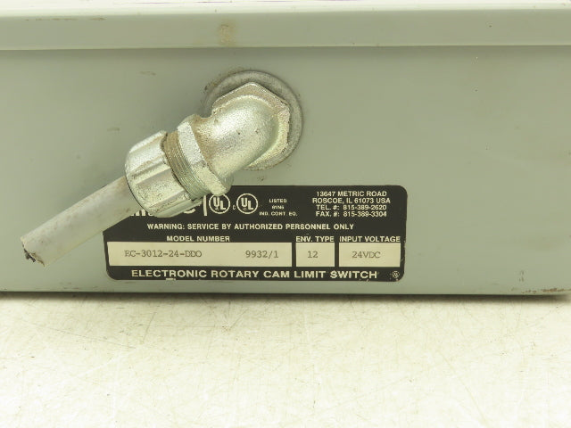 Electro Cam EC-3012-24-DDO Rotary Limit Switch 12-Output 24VDC Dual Shaft