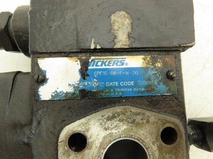 Vickers CPF1S-08-F-W-20 Flange / Manifold Mount Relief Valve 80GPM 4000PSI