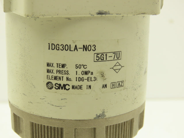 SMC IDG30LA-N03 Membrane Air Dryer Filter 3/8"NPT 145 PSI