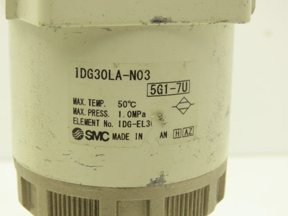 SMC IDG30LA-N03 Membrane Air Dryer Filter 3/8"NPT 145 PSI