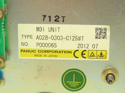 Fanuc A02B-0303-C125#T
A02B-0319-C125#T HMI Operator Control Panel MDI Unit