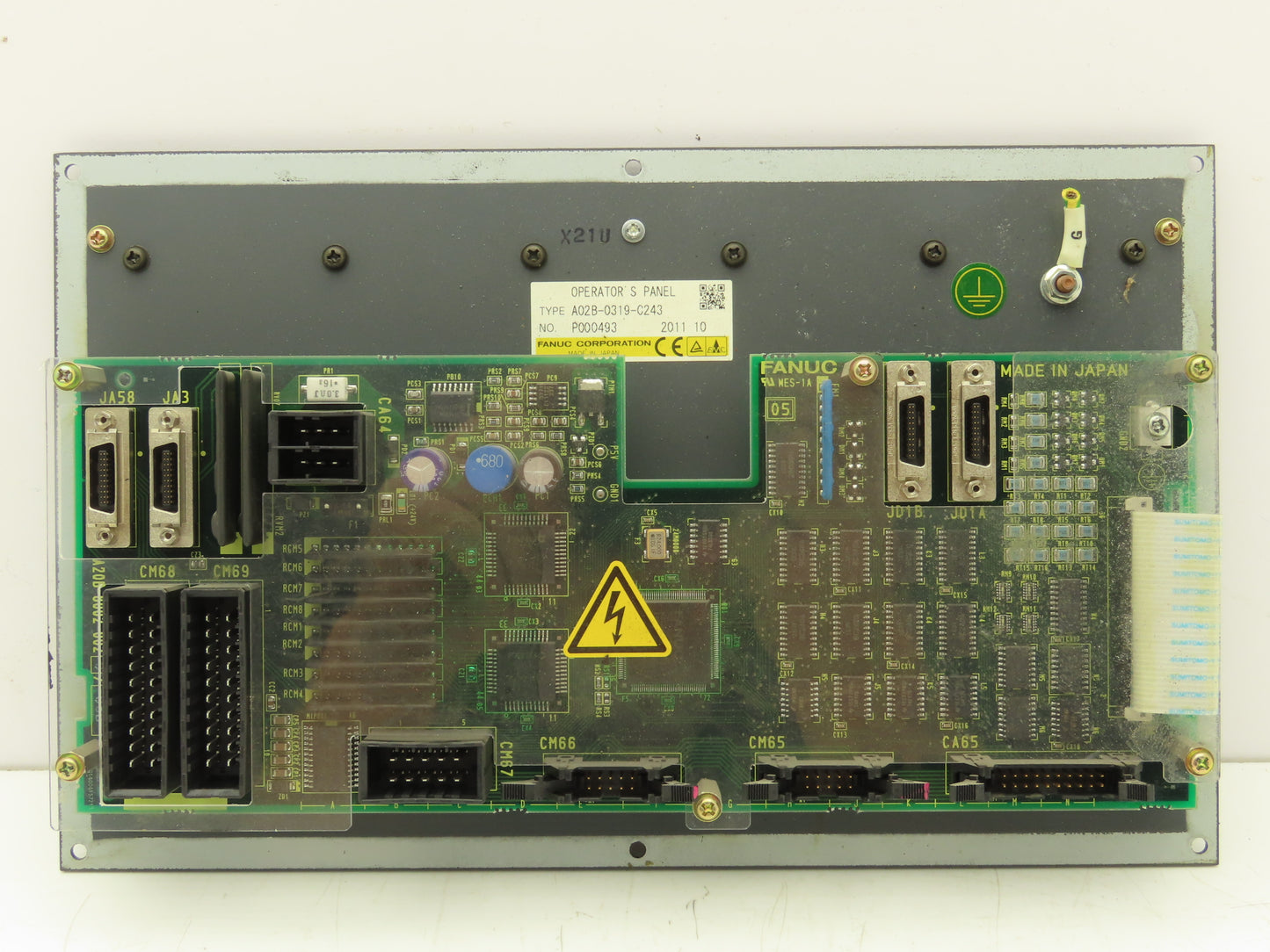 Fanuc Corporation A02B-0319-C243 HMI Operator Push Button Control Panel Unit