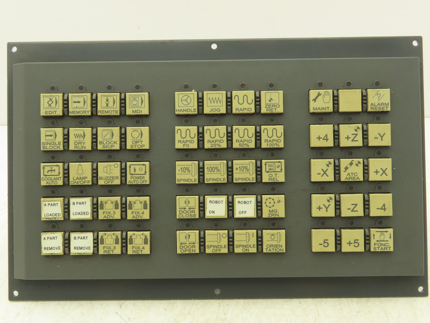 Fanuc Corporation A02B-0319-C243 HMI Operator Push Button Control Panel Unit