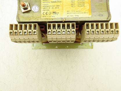 Siemens 4AP2142-8HA20-2XA0 Transformer 380-480V Pri 400V Sec 5.KVA 50/60Hz