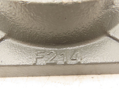 PTI F214 UCF214-44  Cast Iron 4-Bolt Flange Bearing 2-3/4" Bore 2 Set Screws
