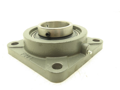 PTI F214 UCF214-44  Cast Iron 4-Bolt Flange Bearing 2-3/4" Bore 2 Set Screws