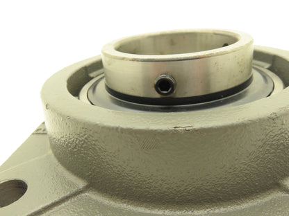 PTI F214 UCF214-44  Cast Iron 4-Bolt Flange Bearing 2-3/4" Bore 2 Set Screws