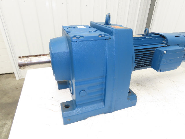 Sew Eurodrive R97DRE100LC4BE5/TH/AV1H Brake Gearmotor 103.4 Ratio 5Hp 17rpm 3PH