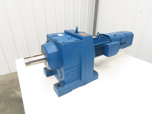 Sew Eurodrive R97DRE100LC4BE5/TH/AV1H Brake Gearmotor 103.4 Ratio 5Hp 17rpm 3PH