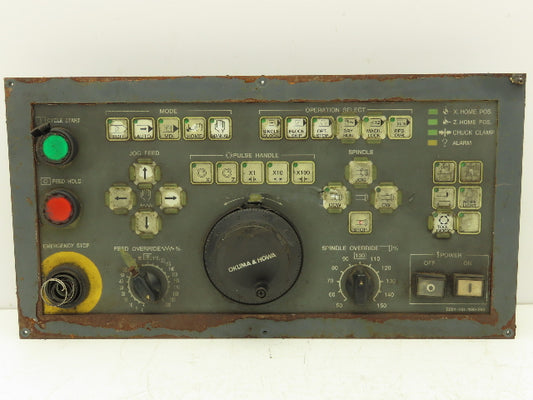 Fanuc Okuma E021-161-100-260 HMI Operator Control Panel Assembly *See Photos
