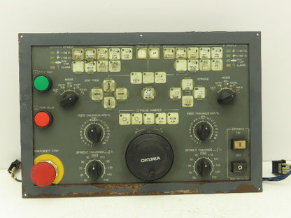 Fanuc Okuma E021-161-100-280 HMI Operator Control Panel Assembly *See Photos
