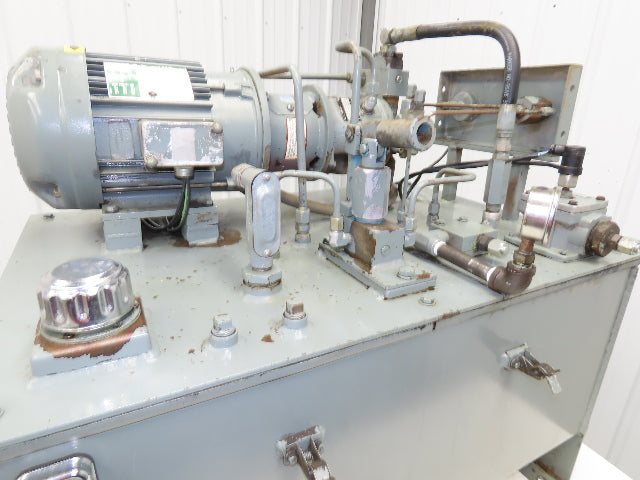 Rexroth AA10VSO28 Piston Pump Hydraulic Power Unit 45 Gal 12gpm 3000psi 5Hp 3PH