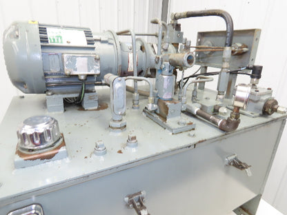 Rexroth AA10VSO28 Piston Pump Hydraulic Power Unit 45 Gal 12gpm 3000psi 5Hp 3PH