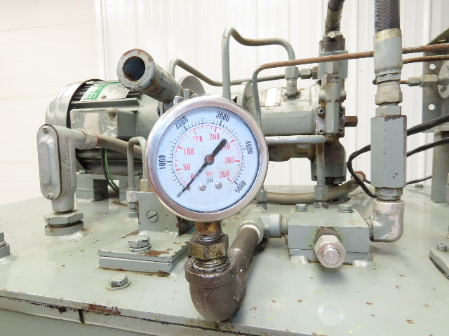 Rexroth AA10VSO28 Piston Pump Hydraulic Power Unit 45 Gal 12gpm 3000psi 5Hp 3PH