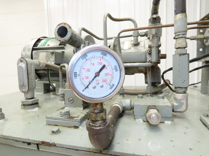 Rexroth AA10VSO28 Piston Pump Hydraulic Power Unit 45 Gal 12gpm 3000psi 5Hp 3PH