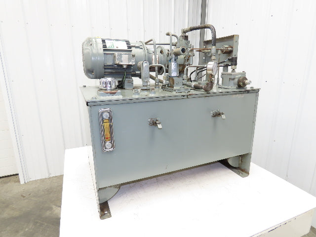 Rexroth AA10VSO28 Piston Pump Hydraulic Power Unit 45 Gal 12gpm 3000psi 5Hp 3PH
