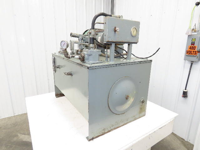 Rexroth AA10VSO28 Piston Pump Hydraulic Power Unit 45 Gal 12gpm 3000psi 5Hp 3PH