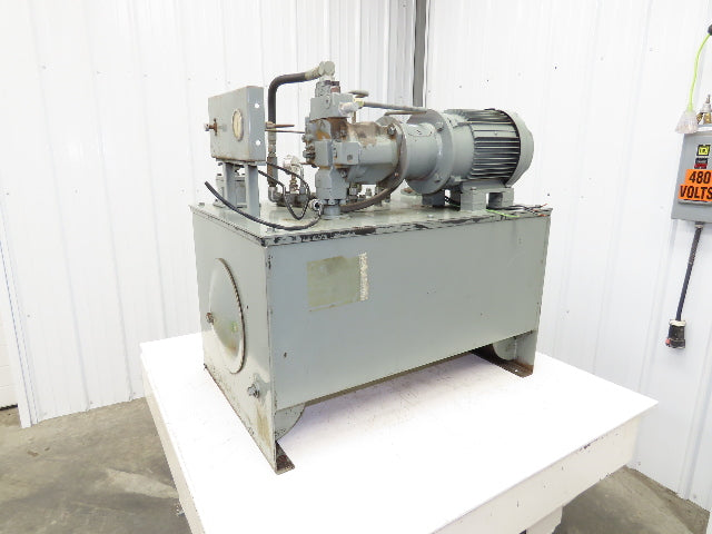Rexroth AA10VSO28 Piston Pump Hydraulic Power Unit 45 Gal 12gpm 3000psi 5Hp 3PH