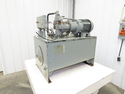 Rexroth AA10VSO28 Piston Pump Hydraulic Power Unit 45 Gal 12gpm 3000psi 5Hp 3PH