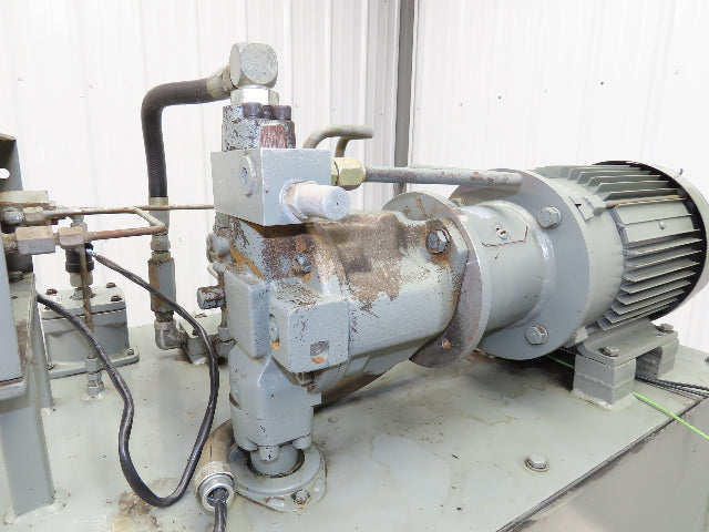 Rexroth AA10VSO28 Piston Pump Hydraulic Power Unit 45 Gal 12gpm 3000psi 5Hp 3PH