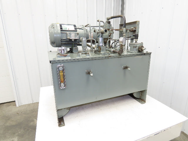 Rexroth AA10VSO28 Piston Pump Hydraulic Power Unit 45 Gal 12gpm 3000psi 5Hp 3PH