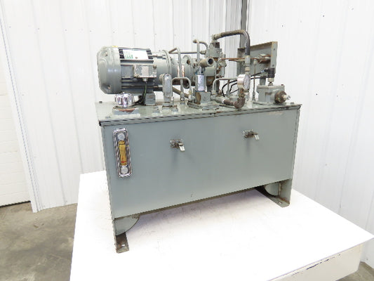 Rexroth AA10VSO28 Piston Pump Hydraulic Power Unit 45 Gal 12gpm 3000psi 5Hp 3PH