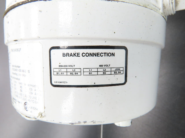 Baldor CEWDBM3546T Washdown Duty Brake Motor 1Hp 1745rpm 230/460V 3PH 143TC TENV