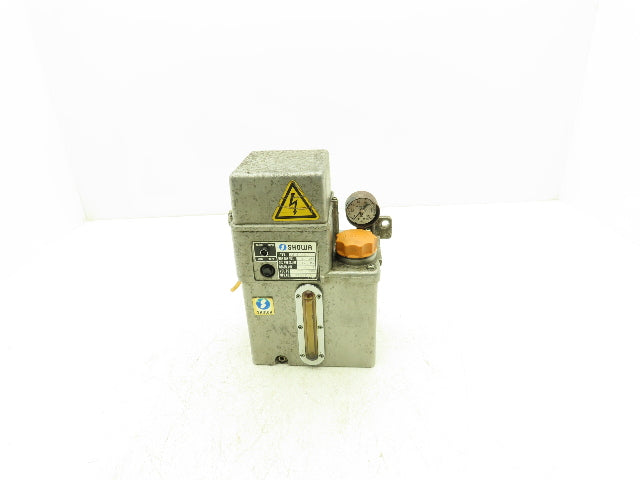 Showa LCB-511C Lubricator Pump 0.1 L/min  1.2 Mpa 100VAC 2L Tank