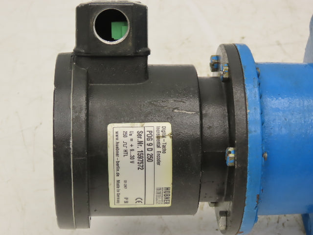 Hubner POG 9D 250 Incremental Encoder W/Siemens DC Motor 56 C-Face 5/8" Shaft