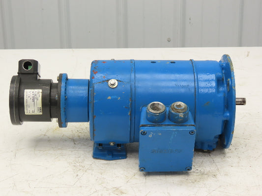 Hubner POG 9D 250 Incremental Encoder W/Siemens DC Motor 56 C-Face 5/8" Shaft