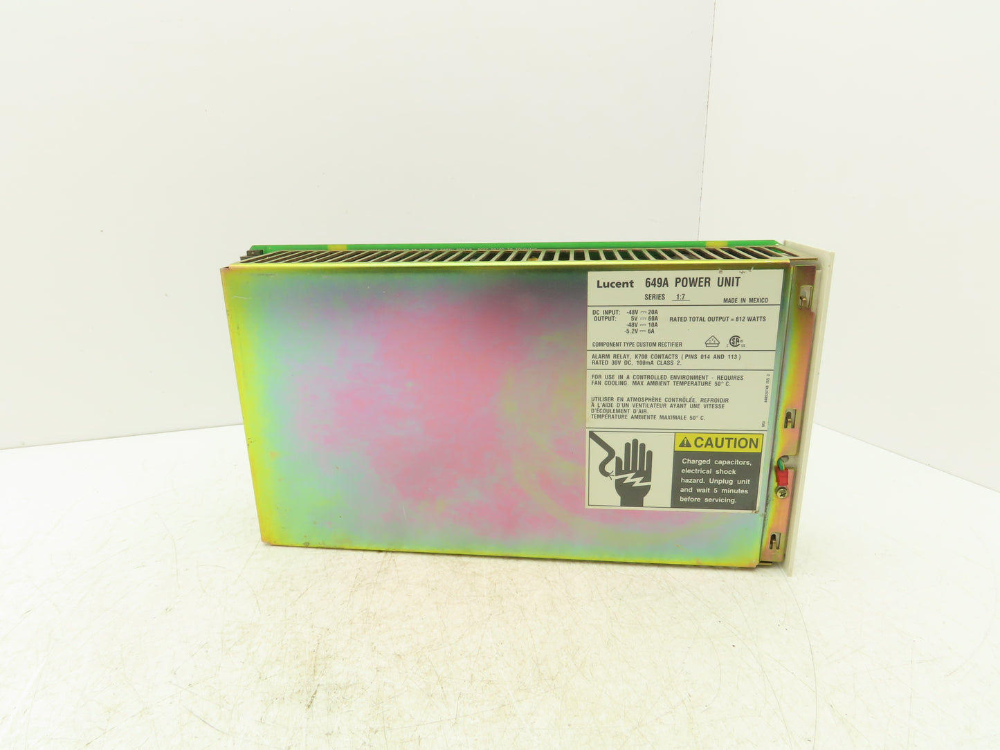 Lucent 649A Power Unit 812 Watts 48VDC-20A Input/DC Output Series 1:7