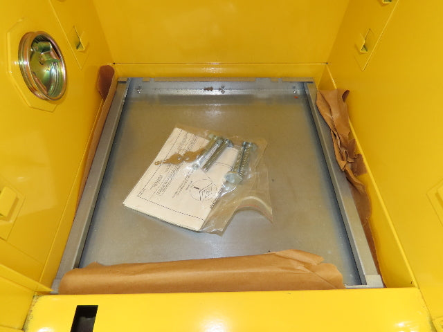 Justrite 25040 Flammable Cabinet 4 Gallon Capacity Yellow Manual Close