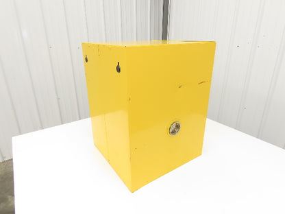 Justrite 25040 Flammable Cabinet 4 Gallon Capacity Yellow Manual Close