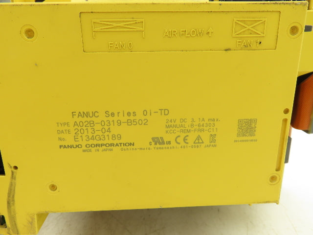 Fanuc A02B-0319-D550 I Series HMI Control Panel Display Monitor A02B-0319-B502
