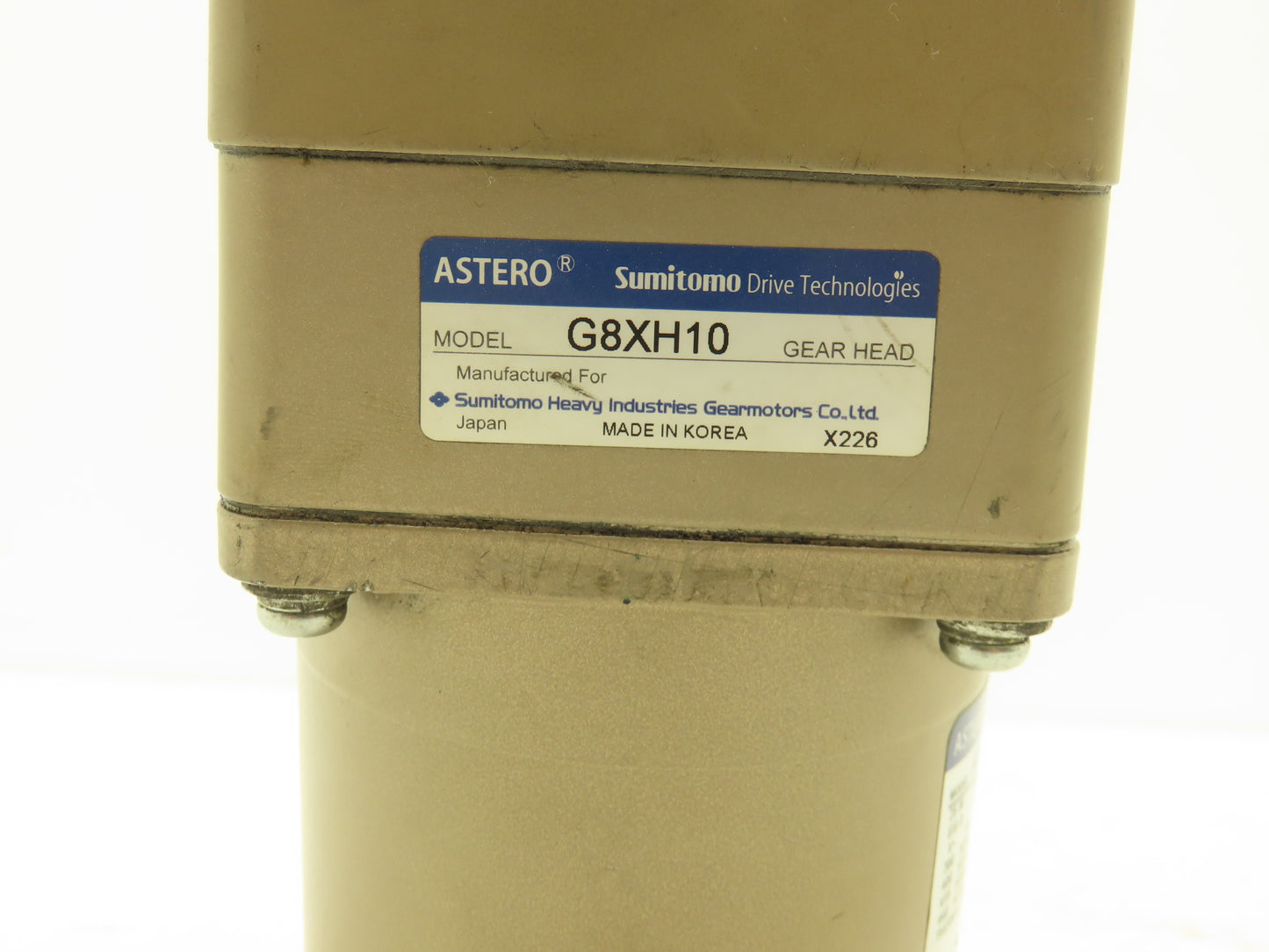 Sumitomo Astero A8M25KR1 Gearmotor 10:1/100:1 Dual Gearbox Reducer 25W 440V 3PH