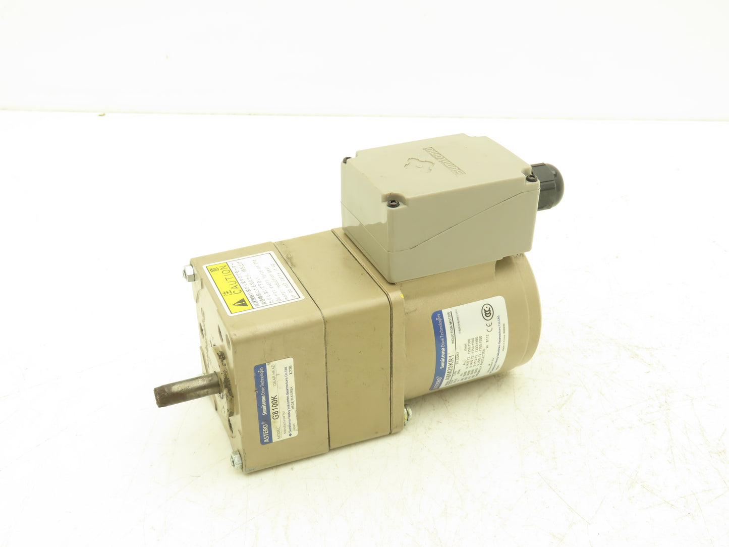 Sumitomo Astero A8M25KR1 Gearmotor 10:1/100:1 Dual Gearbox Reducer 25W 440V 3PH