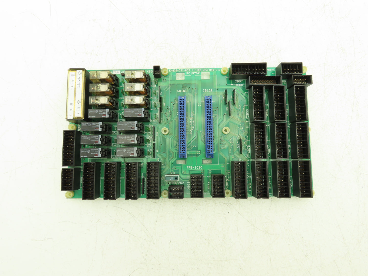 Okuma PC19702 7PB-1020 I/O Controller Relay Junction Printed Circuit Board PCB