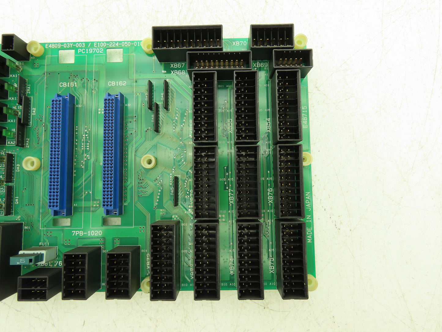 Okuma PC19702 7PB-1020 I/O Controller Relay Junction Printed Circuit Board PCB