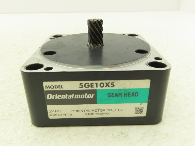 Oriental Motor 5GE10XS Gear Head Reducer 10:1 Ratio Pinion Shaft