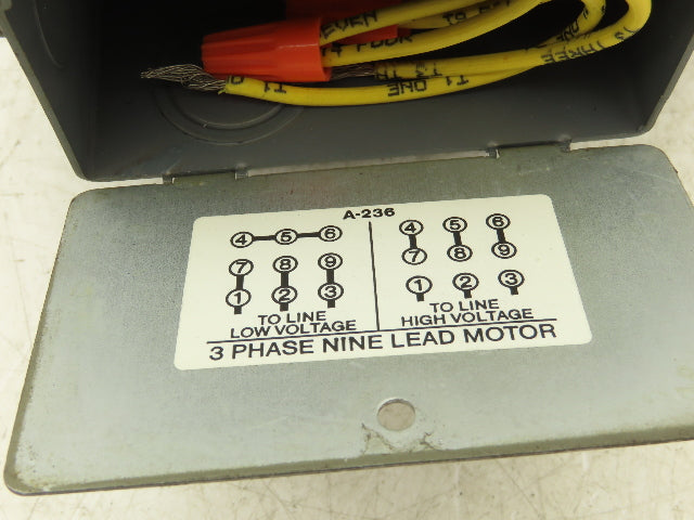 US Motors Type PN AC Motor 1/4Hp 1725 RPM 230/460V 3PH D56 Frame TENV 5/8"Shaft