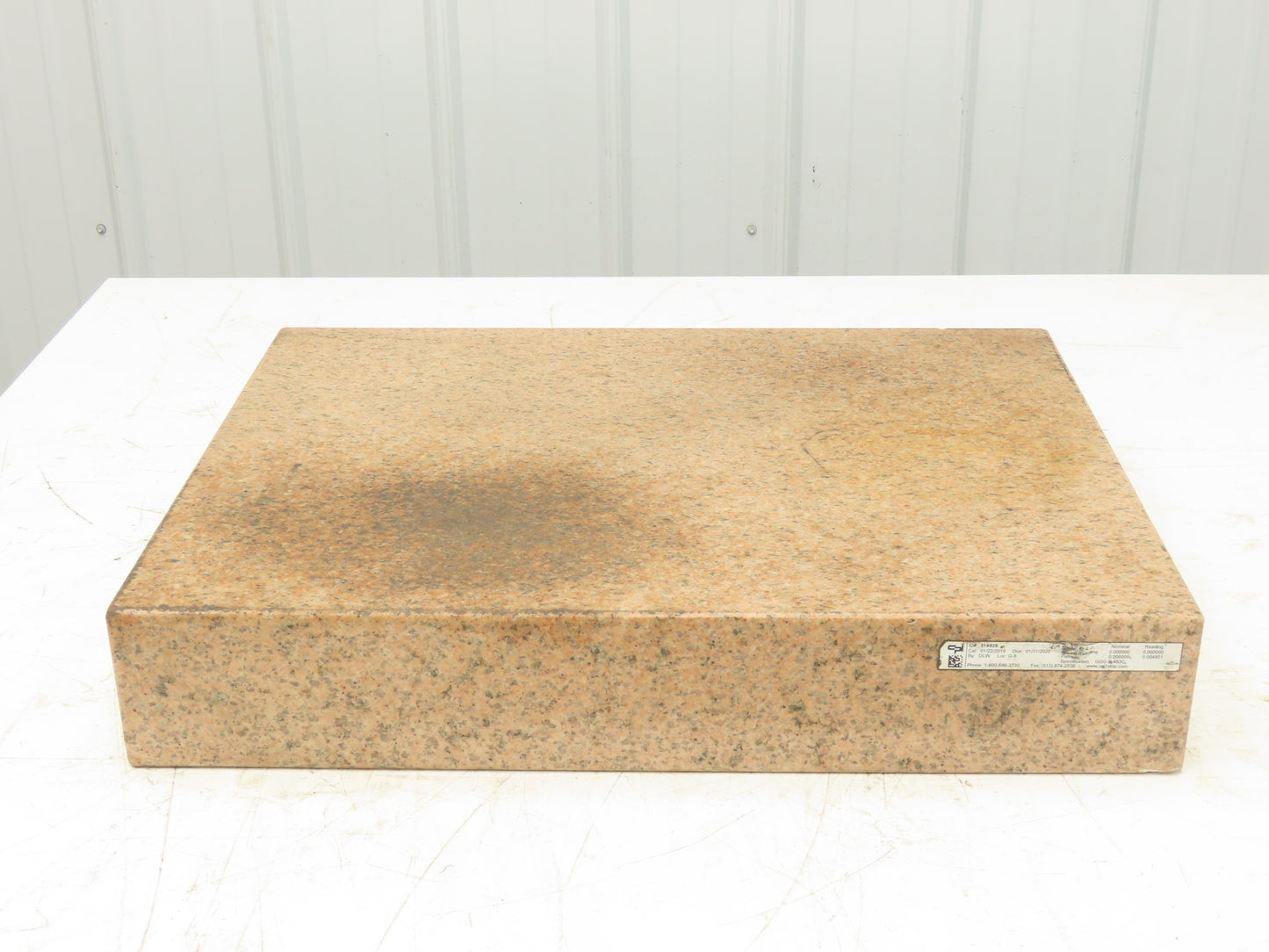 Starrett Crystal Pink Toolroom Granite Surface Plate 18x24x4" Out of Gauge