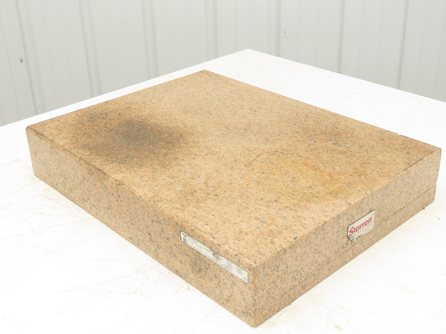 Starrett Crystal Pink Toolroom Granite Surface Plate 18x24x4" Out of Gauge