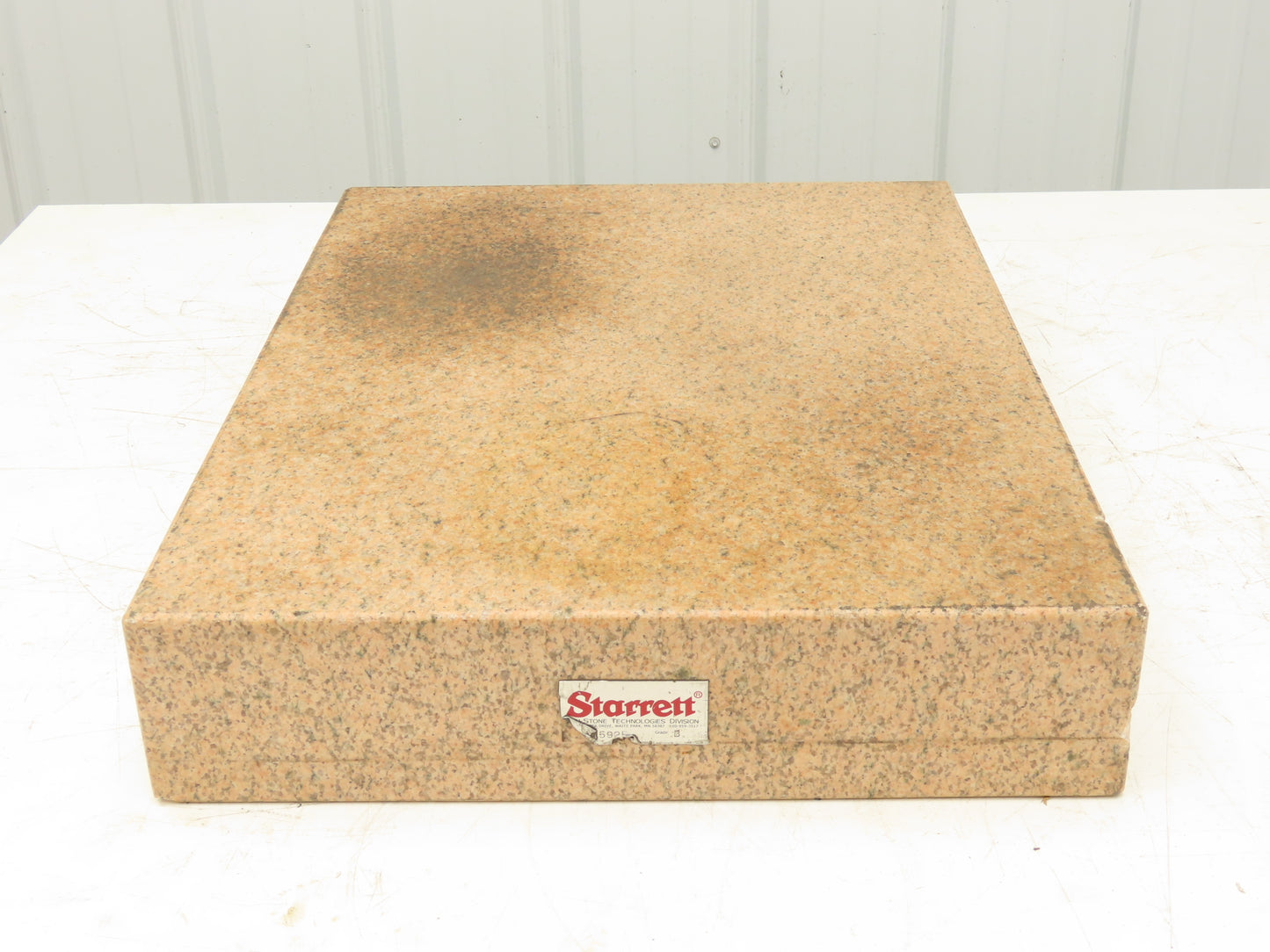 Starrett Crystal Pink Toolroom Granite Surface Plate 18x24x4" Out of Gauge