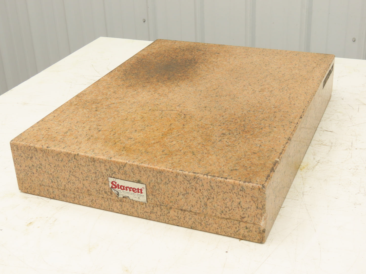 Starrett Crystal Pink Toolroom Granite Surface Plate 18x24x4" Out of Gauge