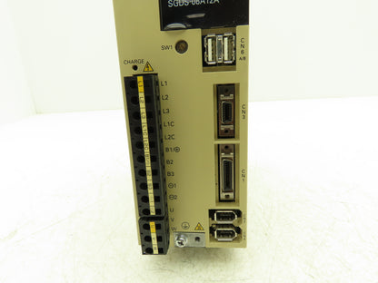 Yaskawa SGDS-08A12A AC Motor Drive 1PH 230V 8.8A In 3PH 0-230V 0-300Hz 750W Out