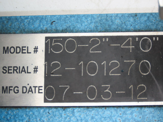 New London Engineering 150-2"x 4' Low Profile Belt Conveyor 135fpm 230/460V 3PH