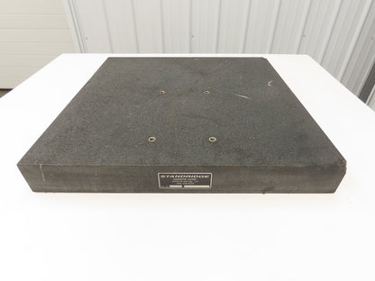 Standridge Granite Surface Inspection Plate 24 x 24 x 3" Mounting Studs