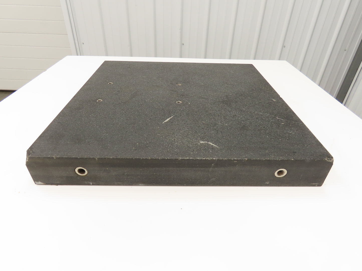 Standridge Granite Surface Inspection Plate 24 x 24 x 3" Mounting Studs
