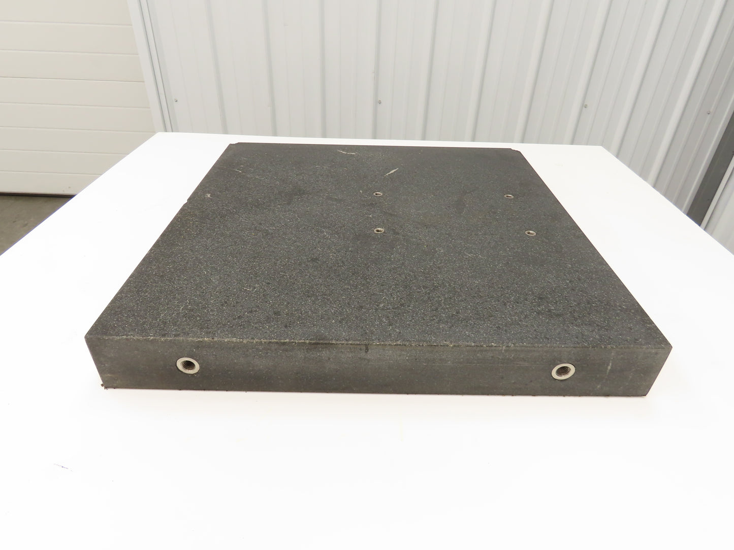 Standridge Granite Surface Inspection Plate 24 x 24 x 3" Mounting Studs